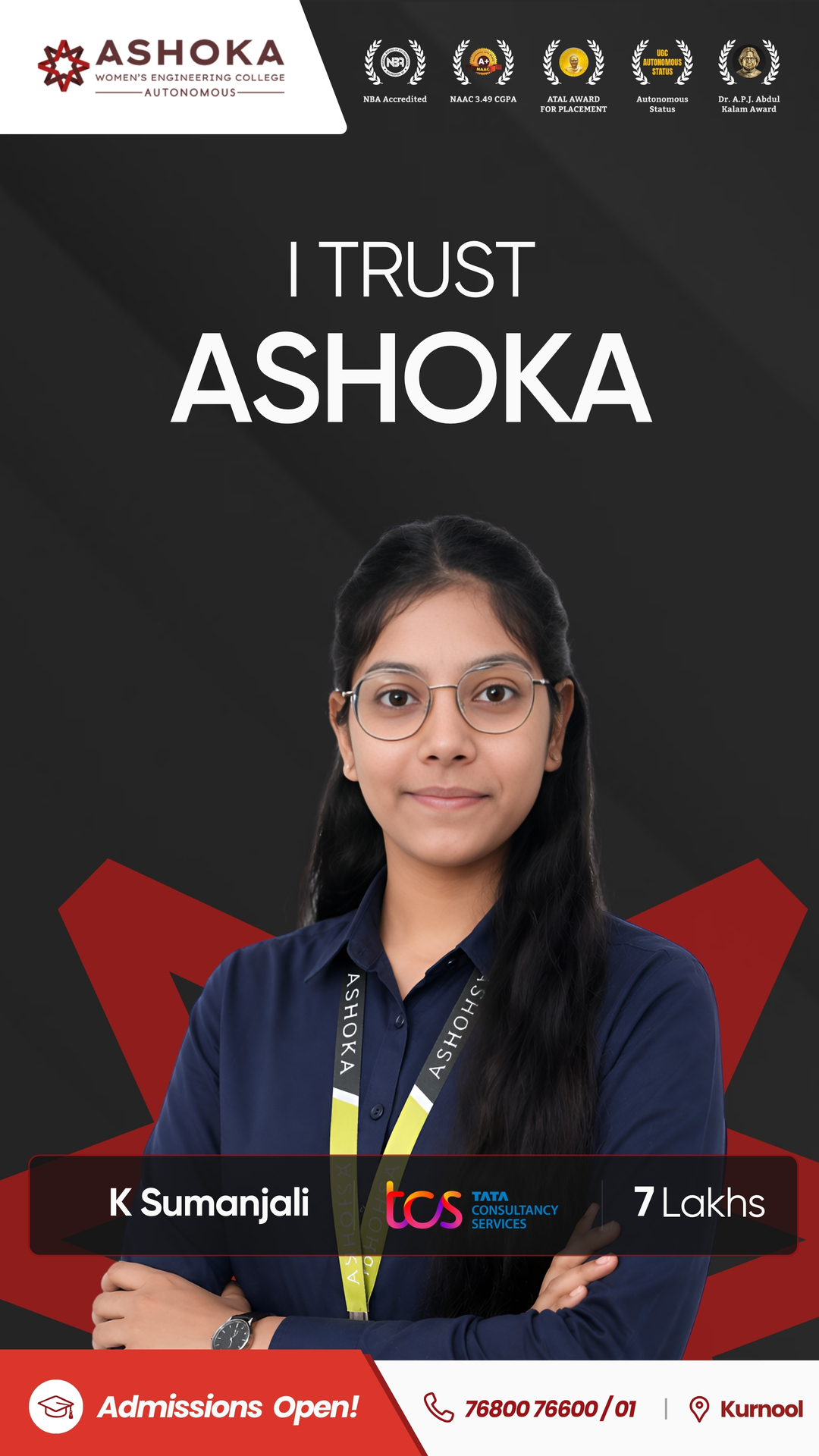Ashoka Women's Engineering College Facebook ad from Jun 17, 2026