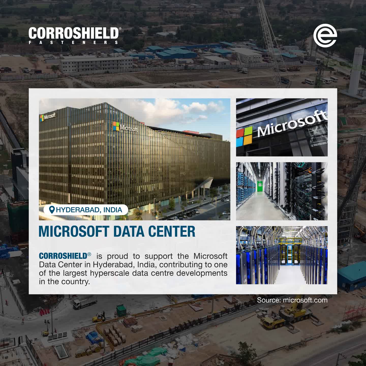 Engineering Edge (Singapore) Pte Ltd Facebook ad: CORROSHIELD is proud to support the Microsoft Data…