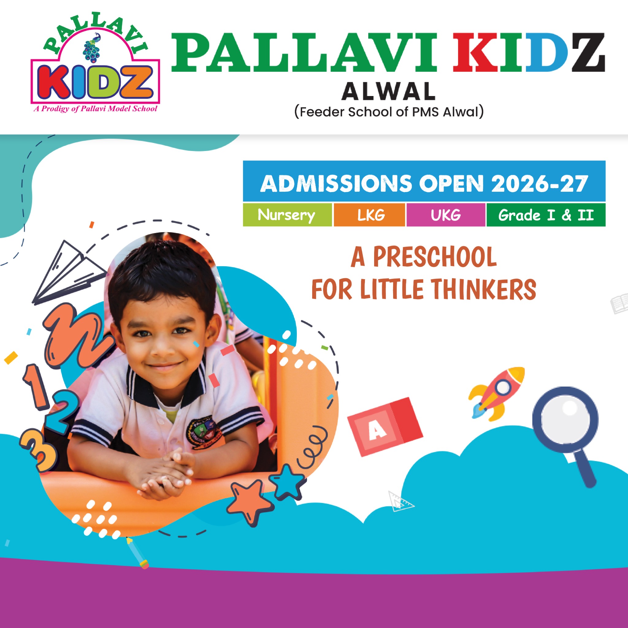 Pallavi Kidz Alwal Facebook ad: Admissions Open 2026-27