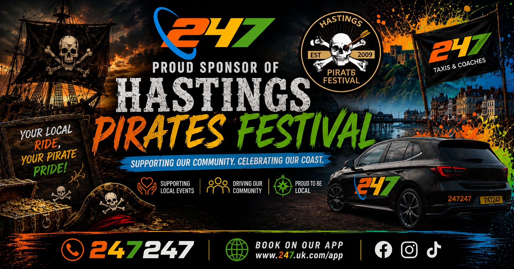 247 Taxis & Coaches East Sussex Facebook ad