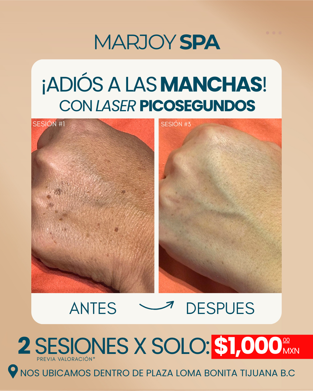 Marjoy Cosmetología & SPA Facebook ad from May 11, 2026