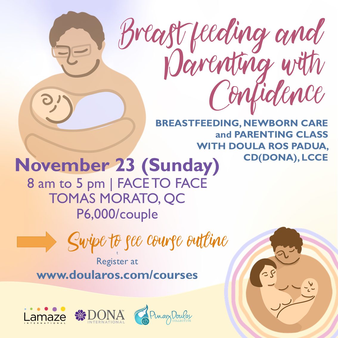 Doula Ros Padua - Lamaze Certified Childbirth Educator Facebook ad: BREASTFEEDING AND PARENTING WITH CONFIDENCE