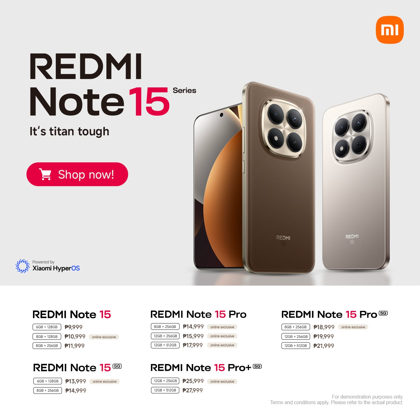 Xiaomi Philippines Facebook ad: REDMI Note 15 Series