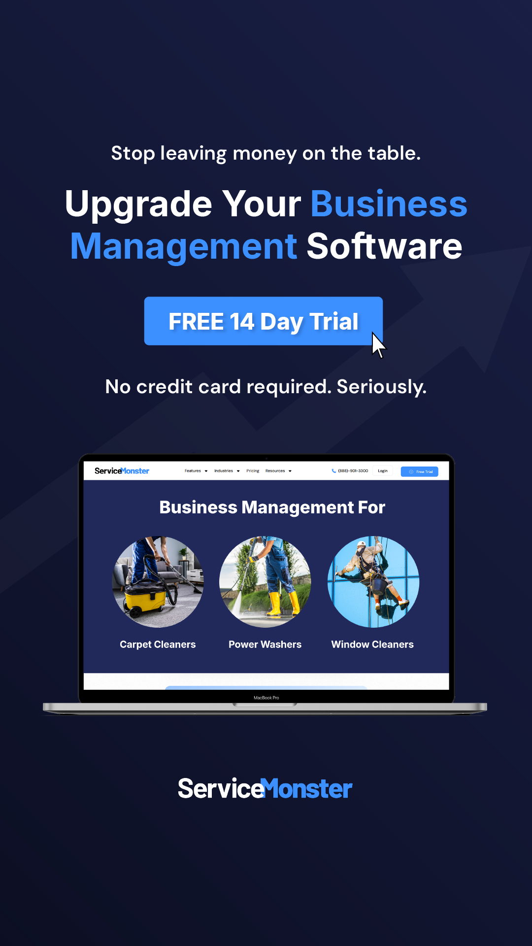 ServiceMonster Facebook ad