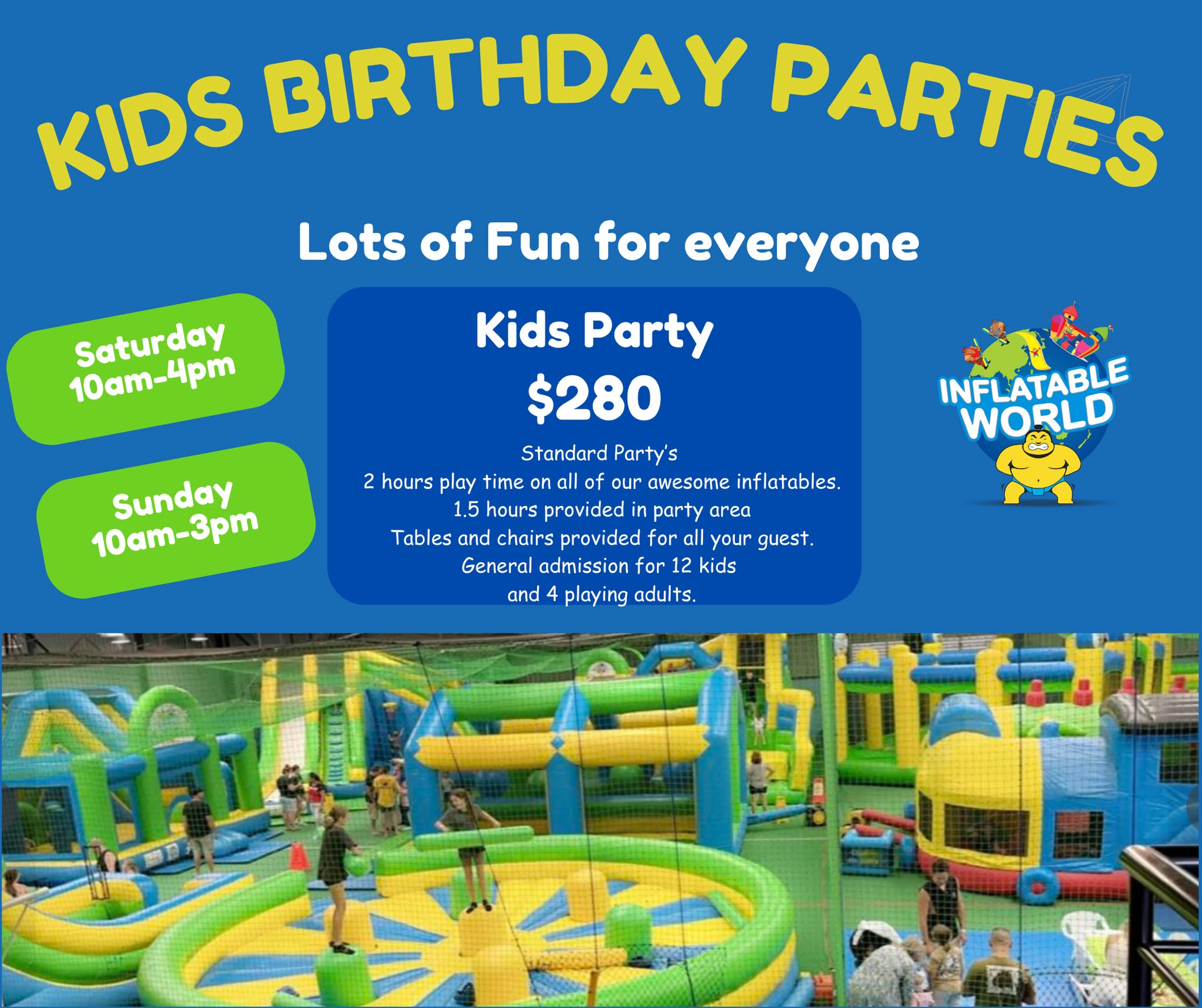 Inflatable World Maitland New South Wales Facebook ad: Home - Maitland