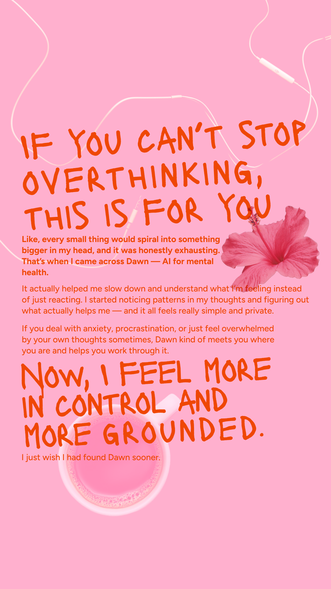 Dawn: 24/7 support for your mind Facebook ad: Sleep, Move, Mindset. Simplified.