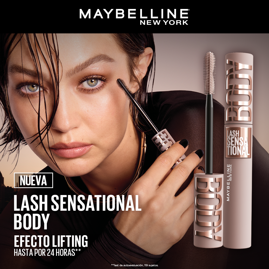Maybelline New York Facebook ad: Lográ pestañas curvas y alargadas hasta por 24 horas con…