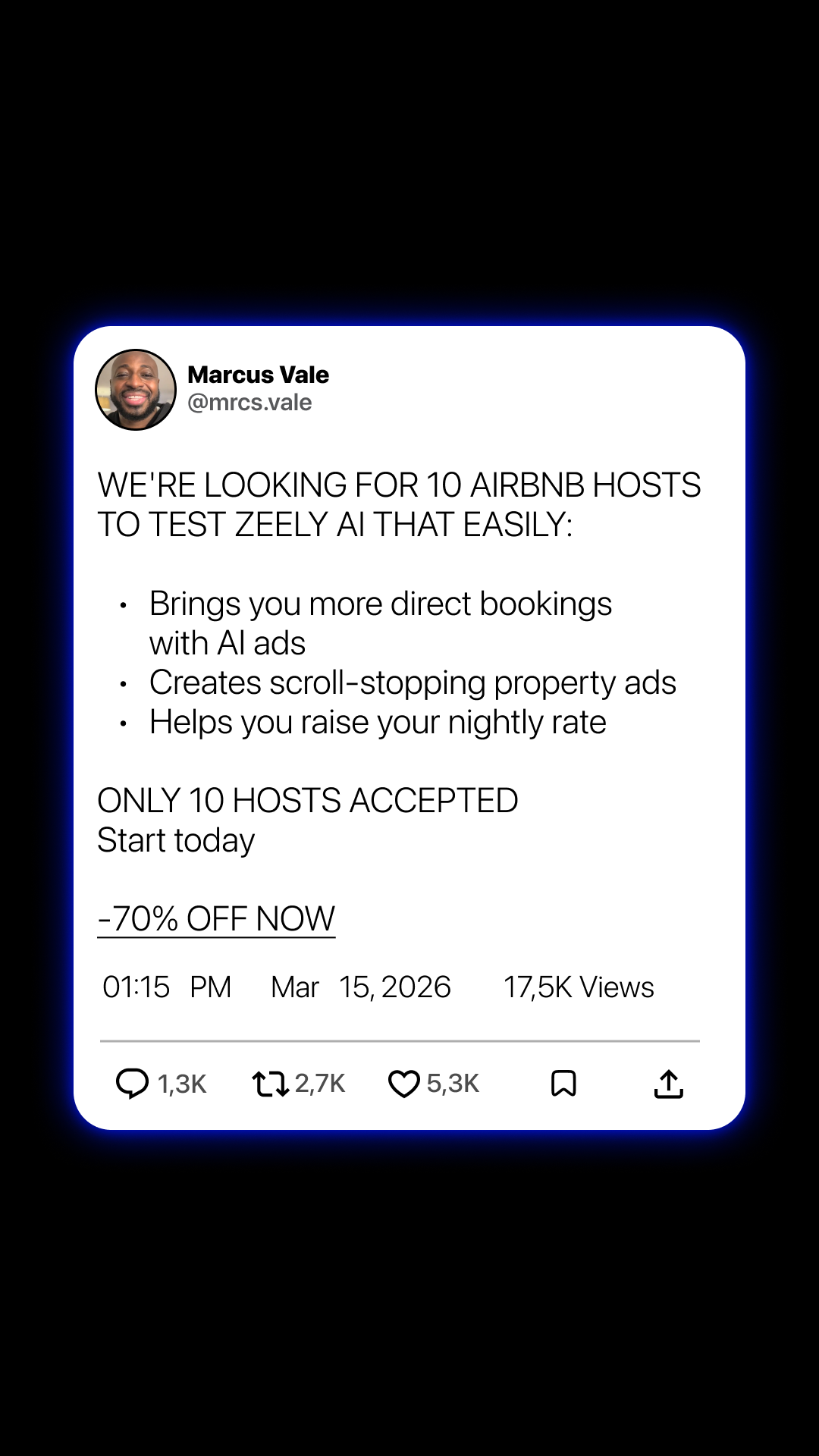 Zeely Facebook ad