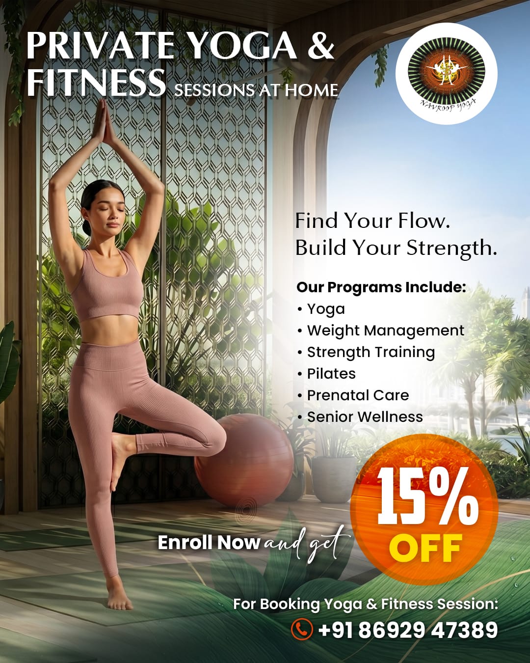 Navroop Yoga Fitness & Wellness Academy Facebook ad
