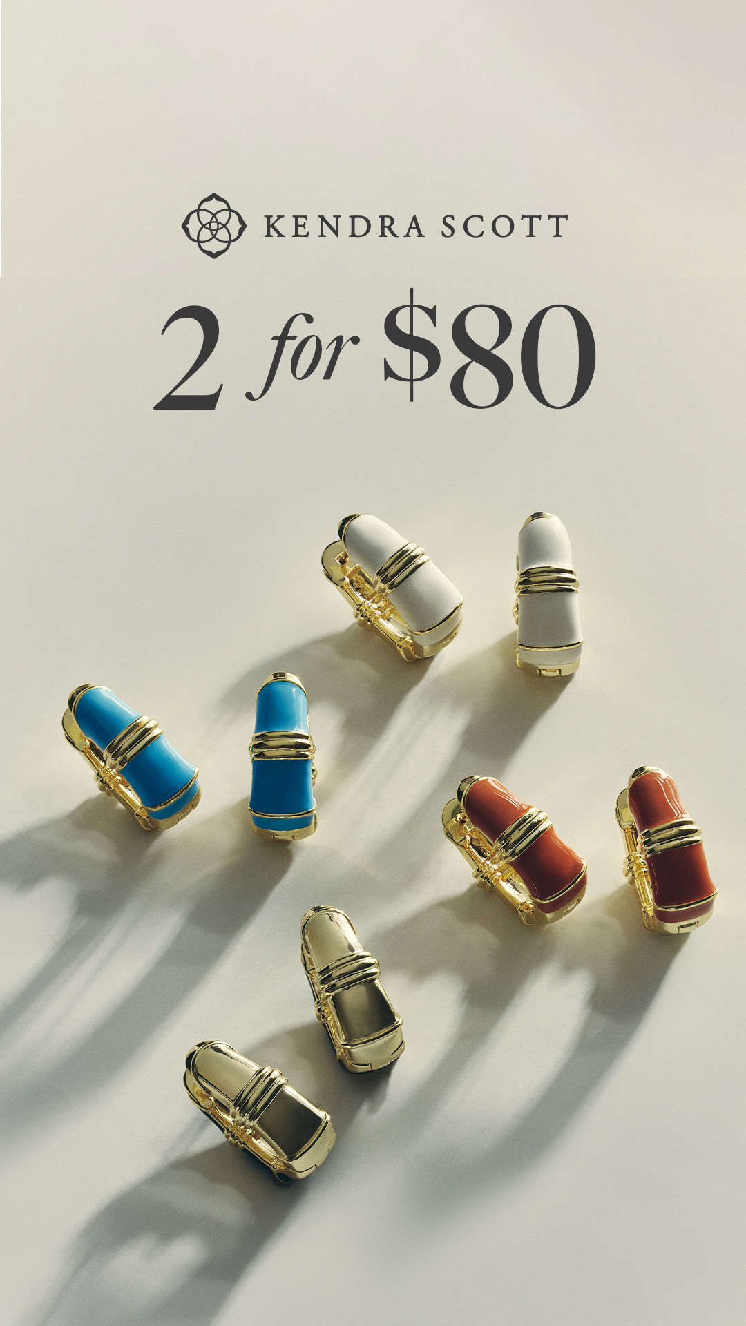Kendra Scott Facebook ad: Shop 2 for $80