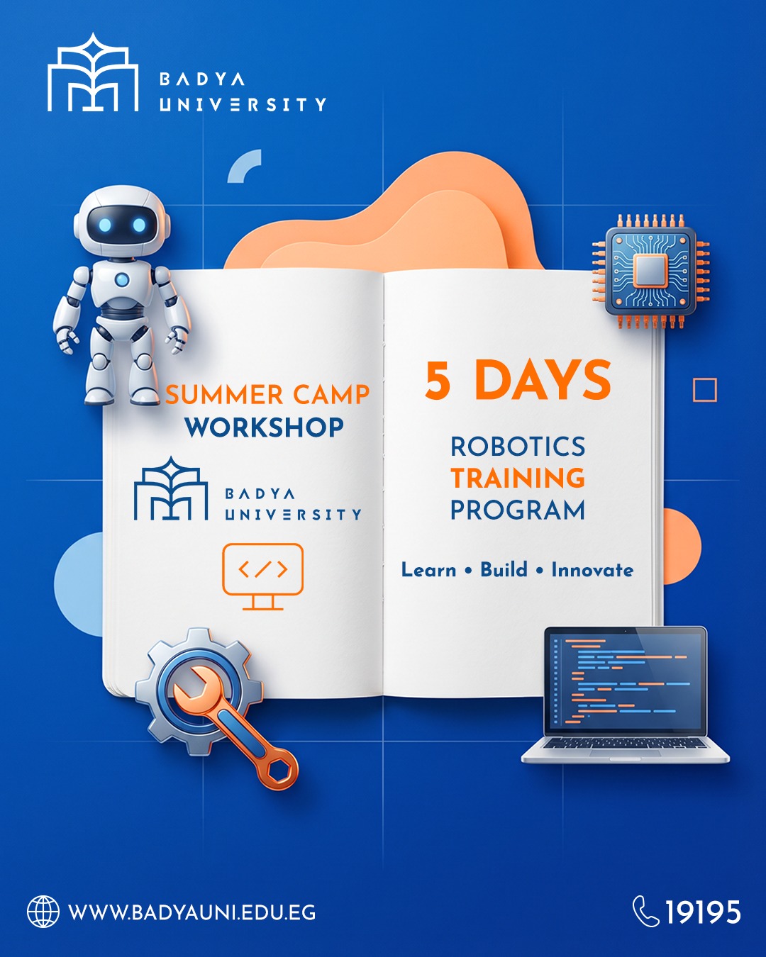 Badya University Facebook ad: انطلق في رحلة ممتعة لعالم الروبوتات مع Summer…