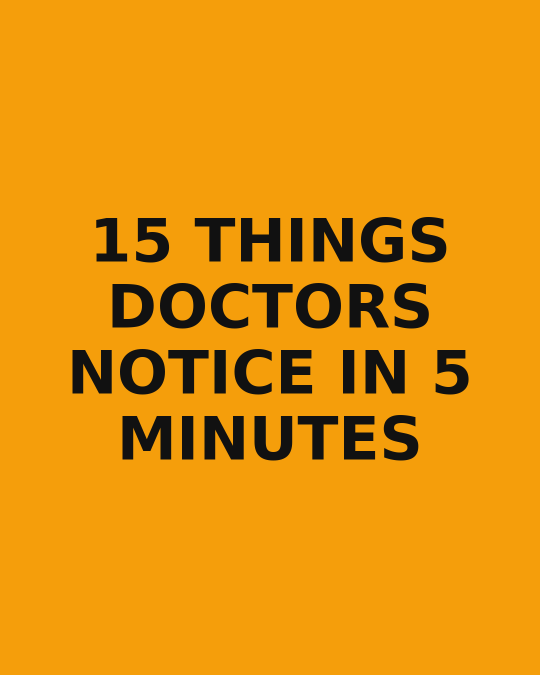 Climate Cosmos Facebook ad: 15 Things Doctors Quietly Notice in the First 5 Minutes of…