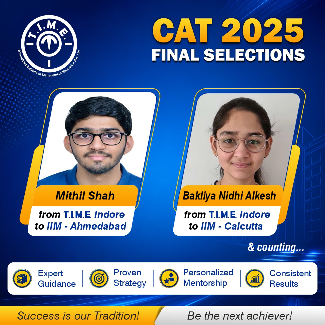 TIME Indore centre Facebook ad from Jun 6, 2026