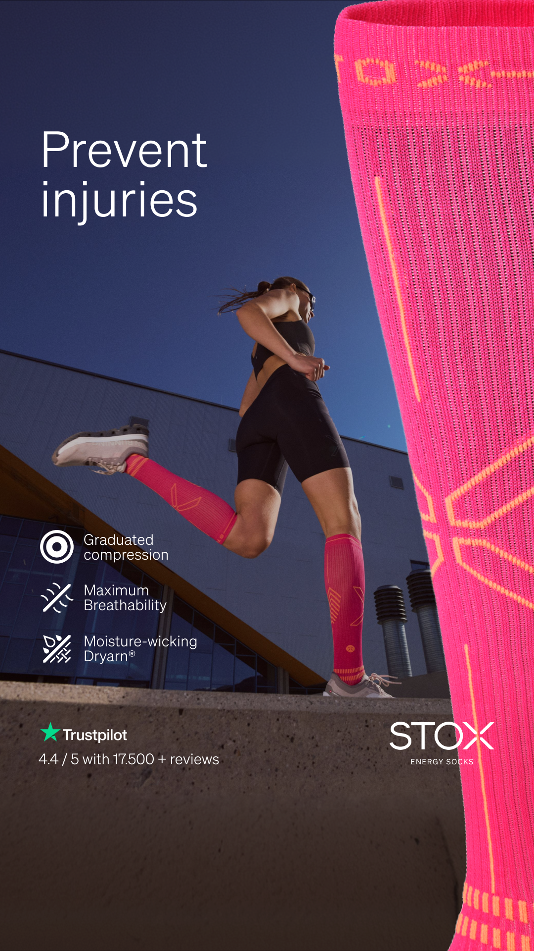 STOX Energy Socks Facebook ad