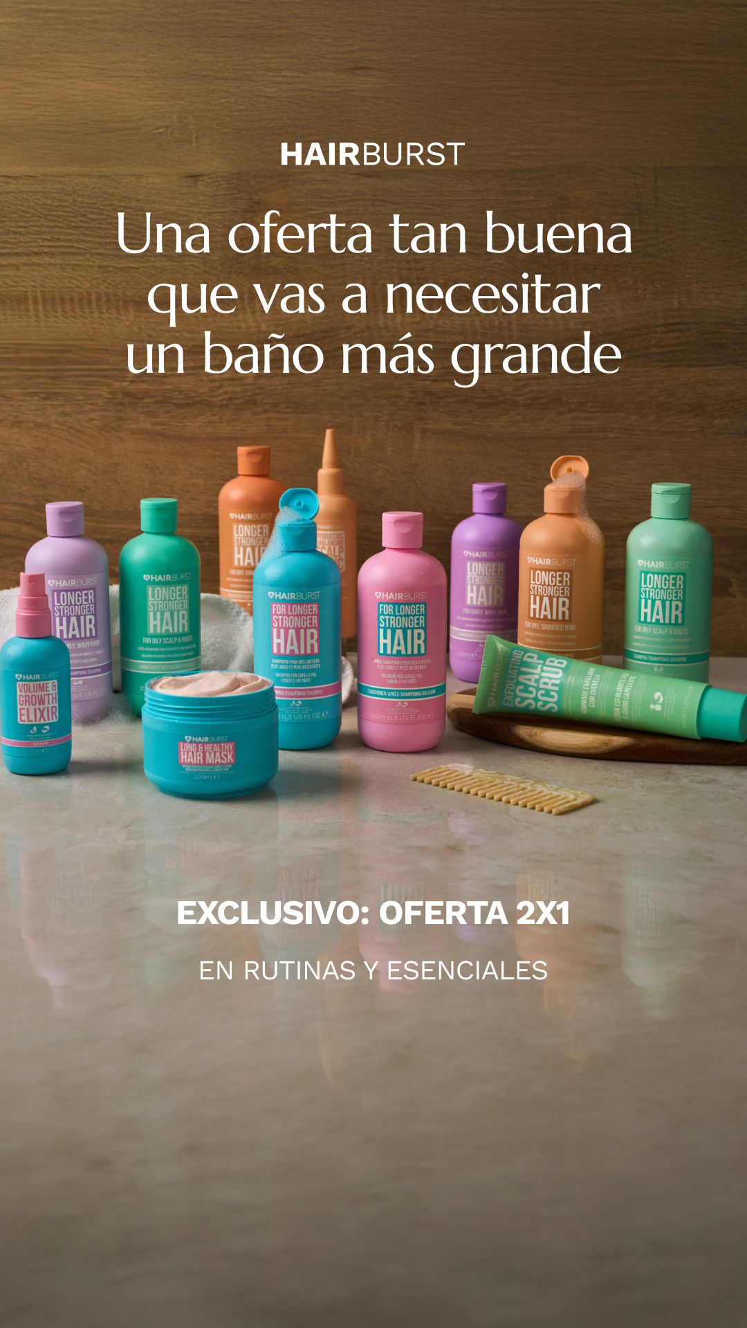 Hairburst España Facebook ad