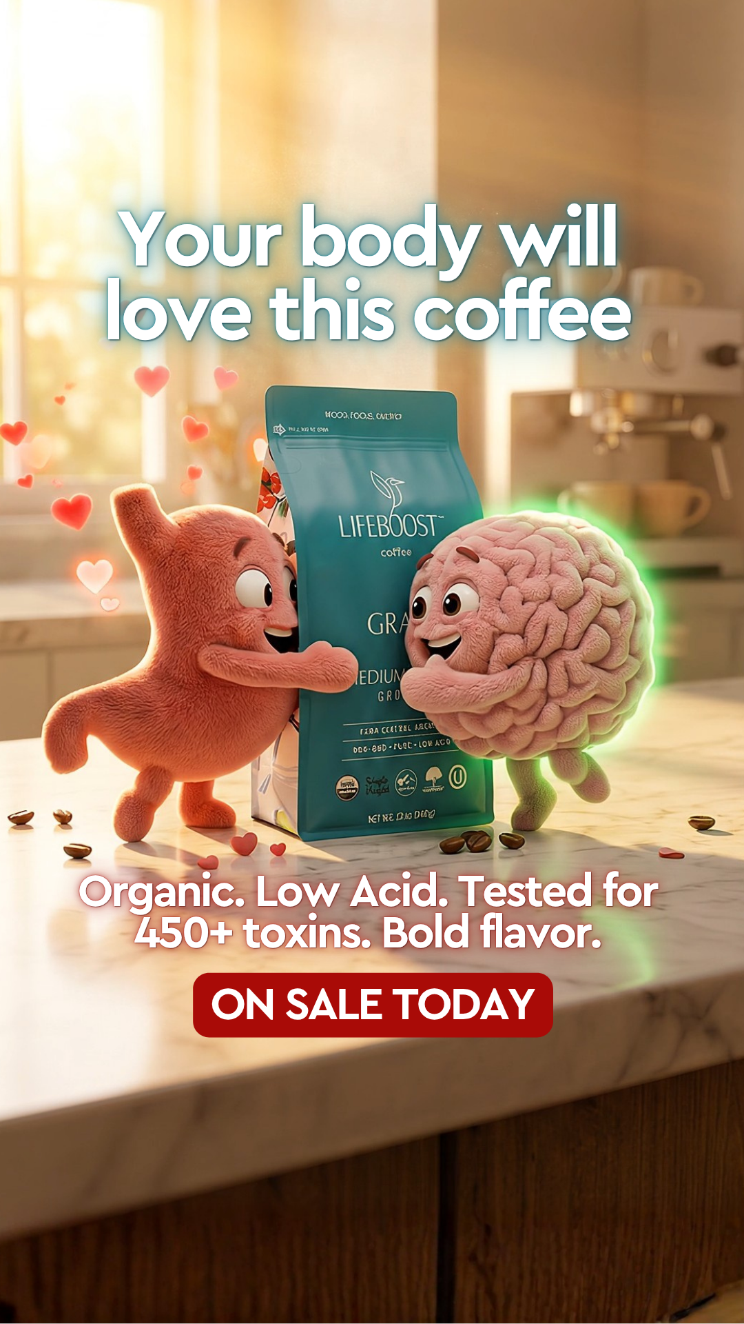 Lifeboost Coffee Facebook ad
