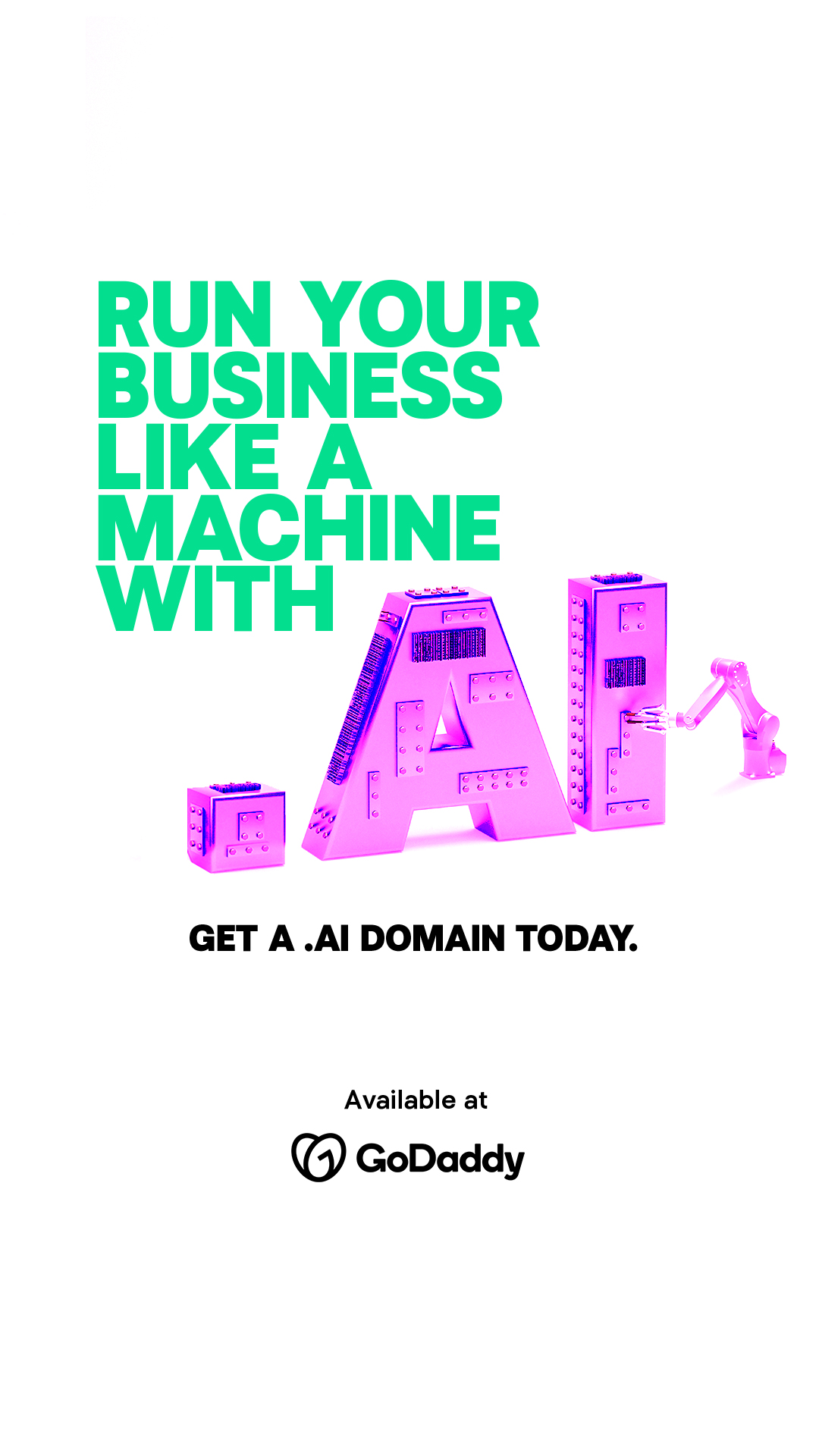GoDaddy Facebook ad