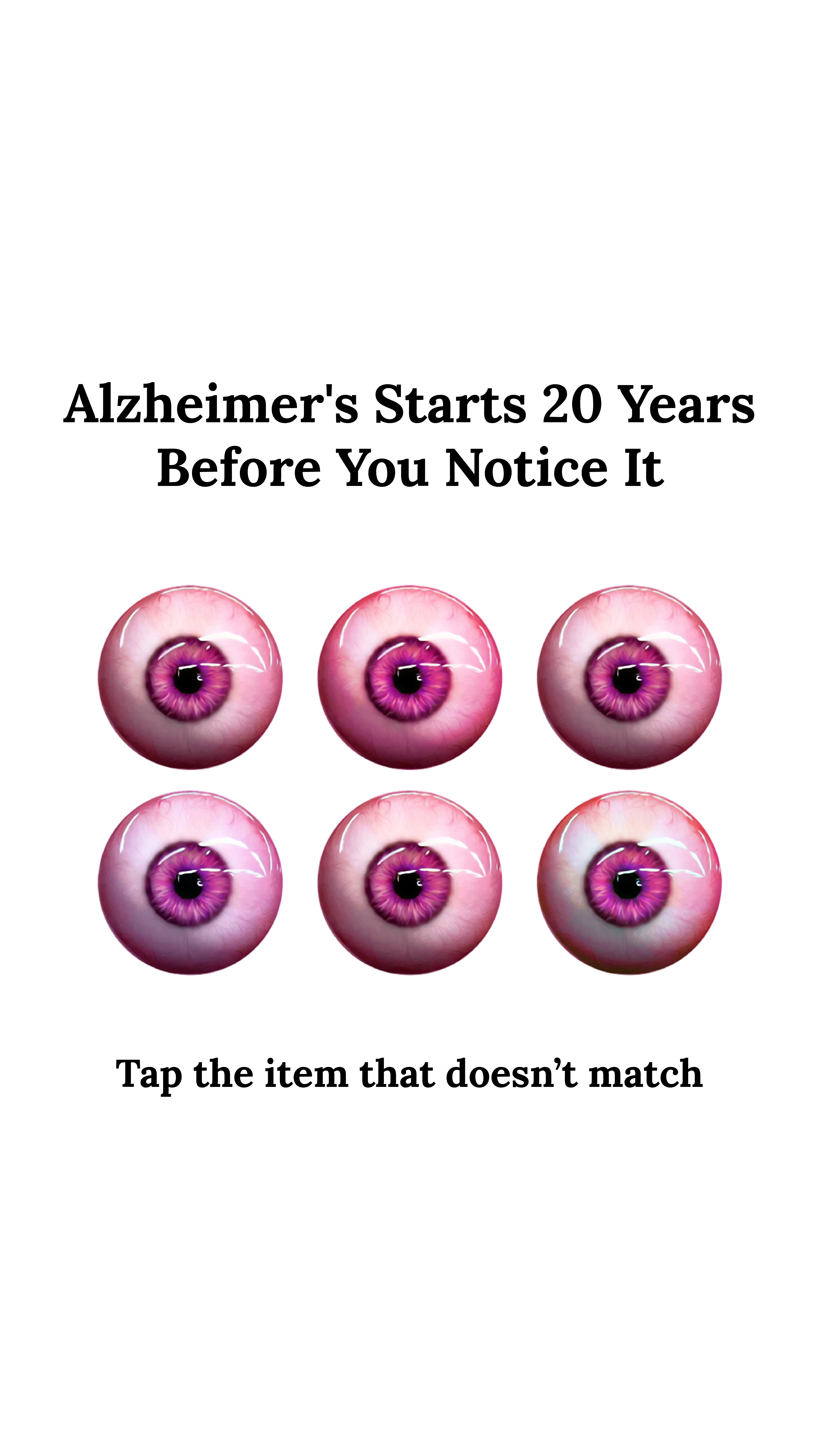 Brain Health Check Facebook ad