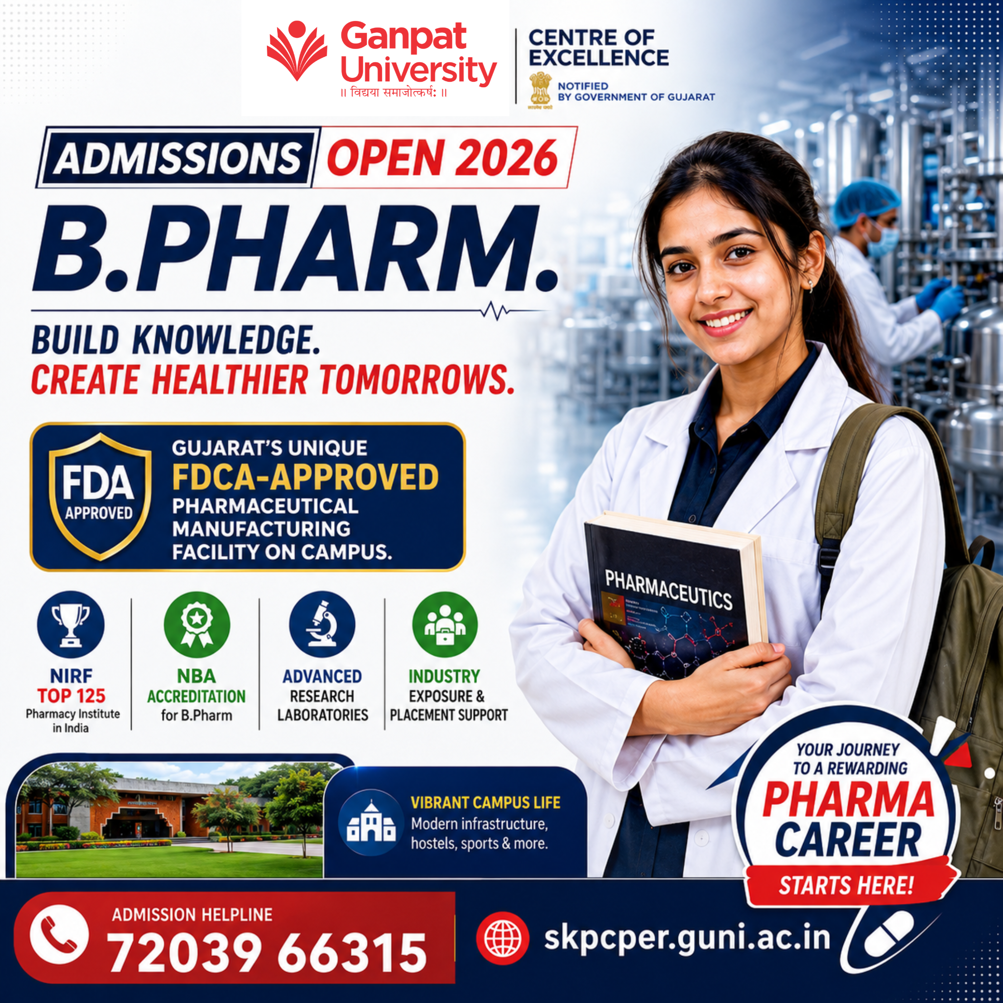 Ganpat University - GUNI, India Facebook ad