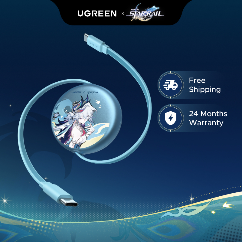 Ugreen Malaysia Shopee Facebook ad: UGREEN Nexode Retractable USB-C Cable Honkai: Star Rail…