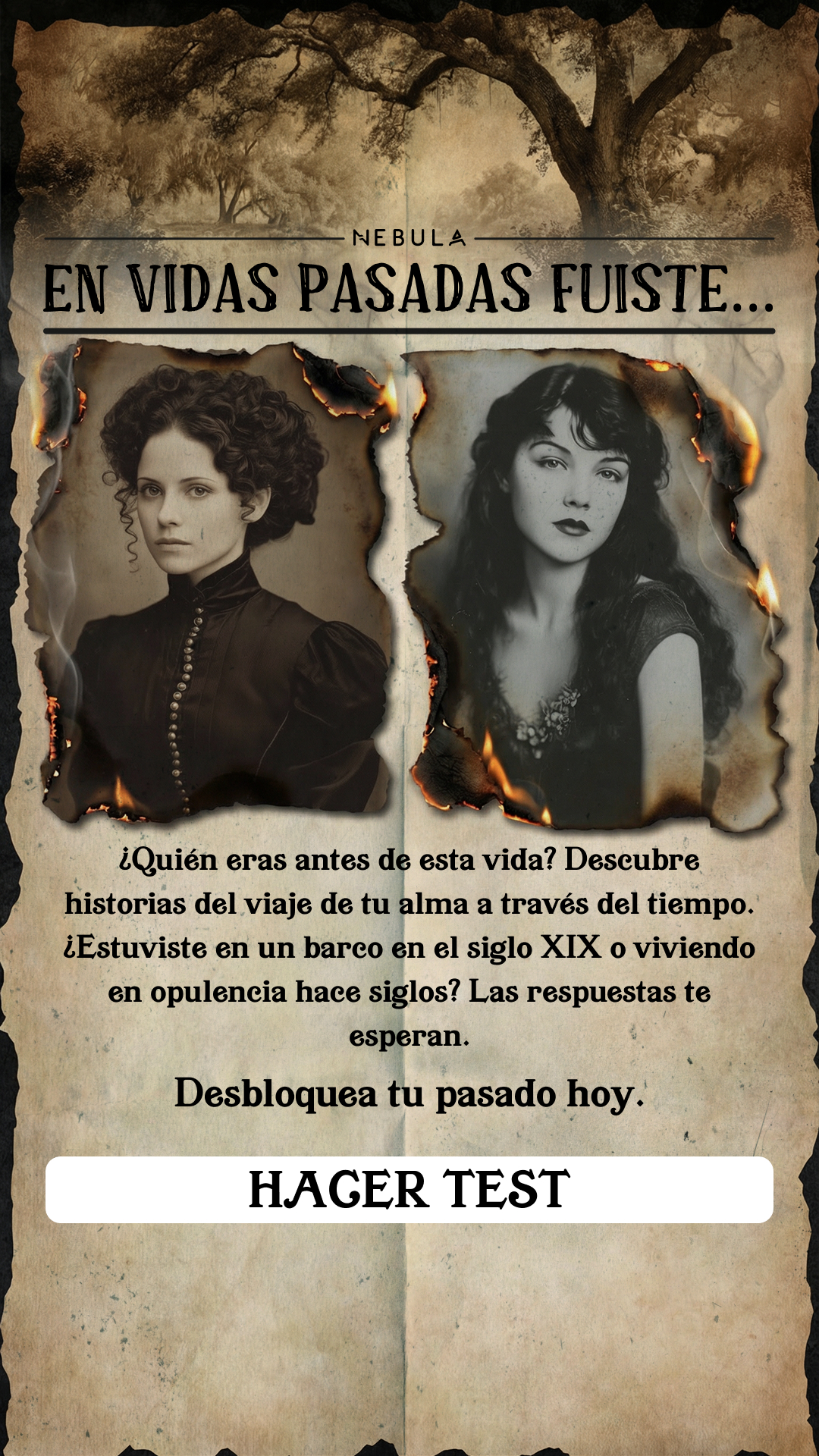 Nebula: Past Life Power Reading Facebook ad: Haz la prueba ➝