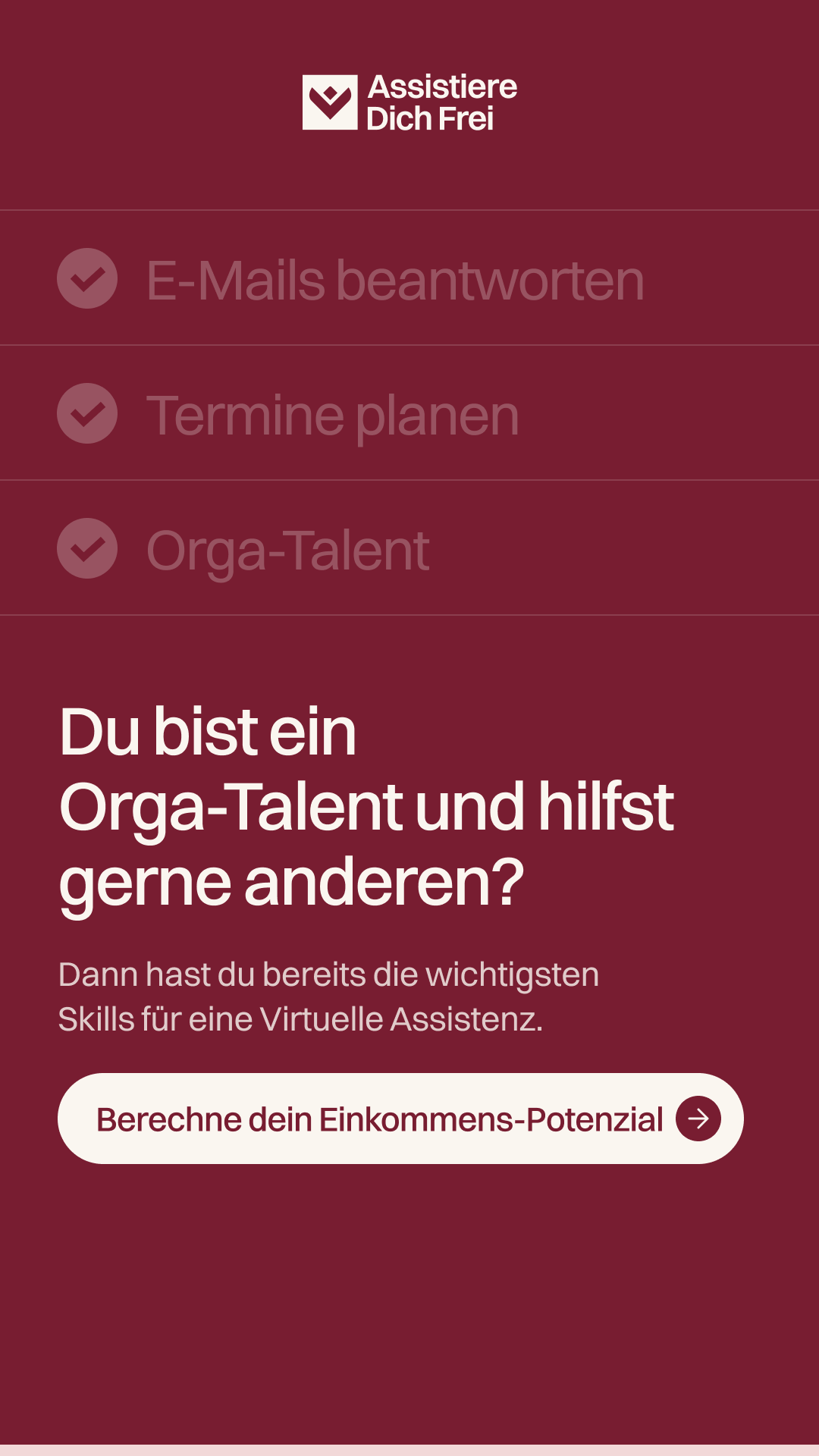 Linda Dornau - Assistiere dich frei Facebook ad: Der VA-Verdienstcheck