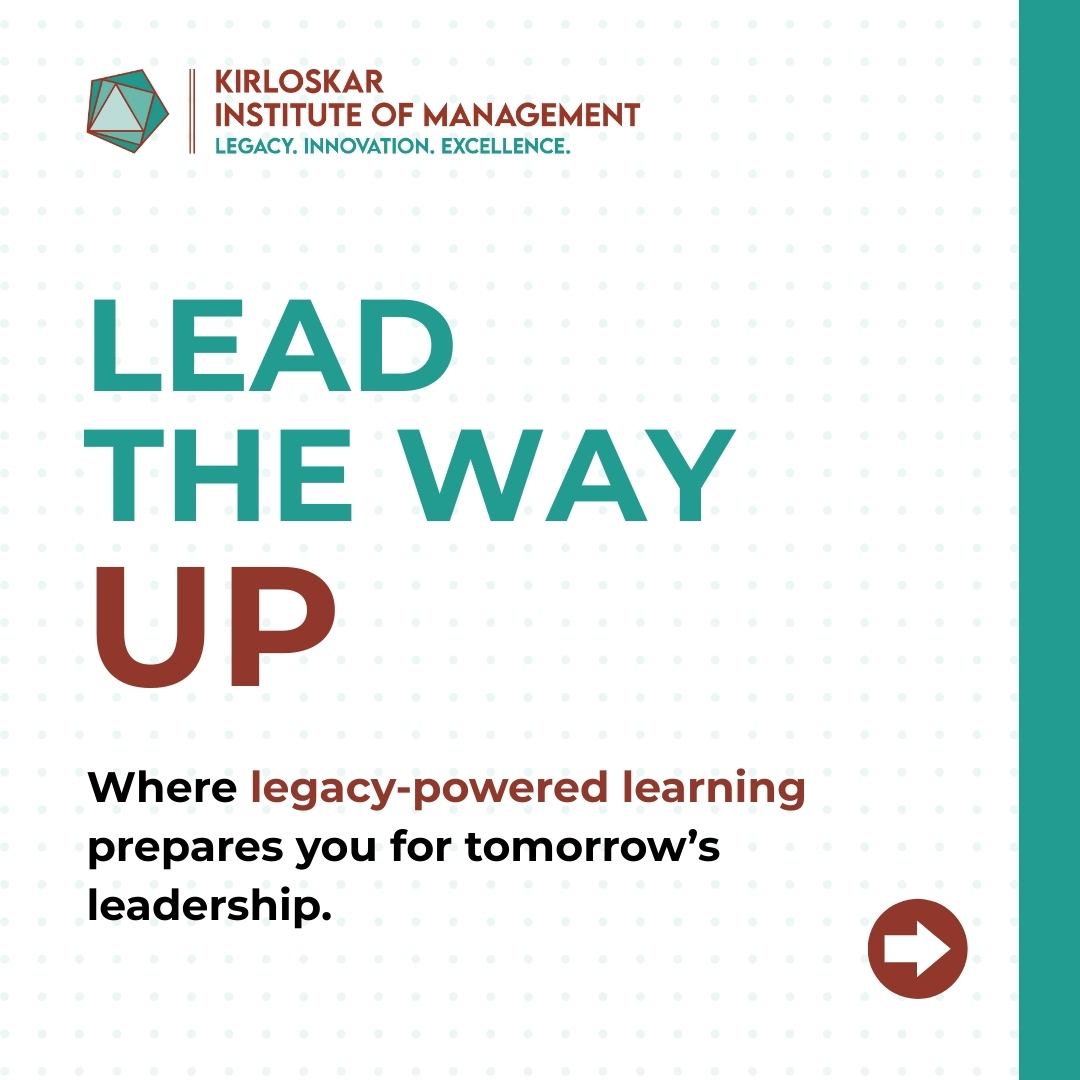 Kirloskar Institute of Management Facebook ad: ๐๐ ๐ข๐ฌ ๐ญ๐ซ๐๐ง๐ฌ๐๐จ๐ซ๐ฆ๐ข๐ง๐ ๐ก๐จ๐ฐโฆ