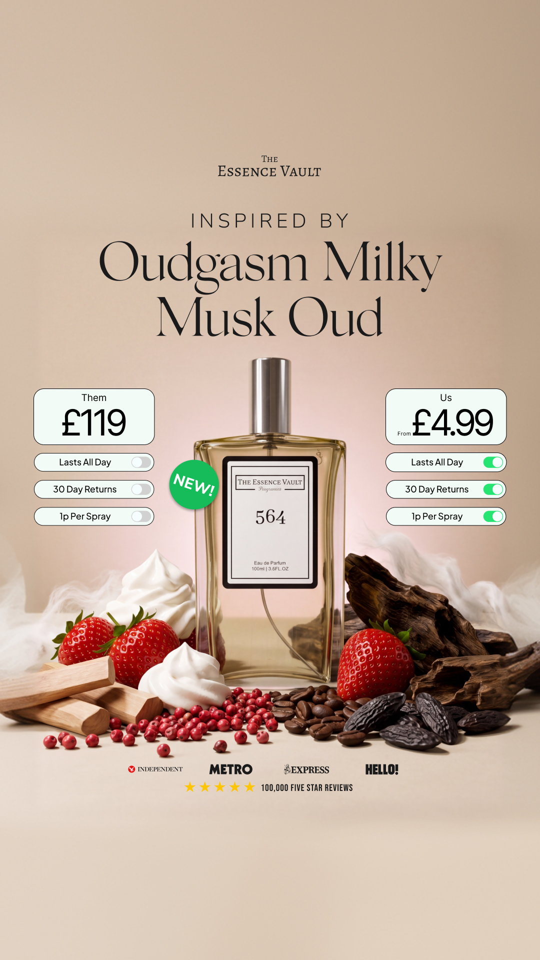 The Essence Vault Facebook ad
