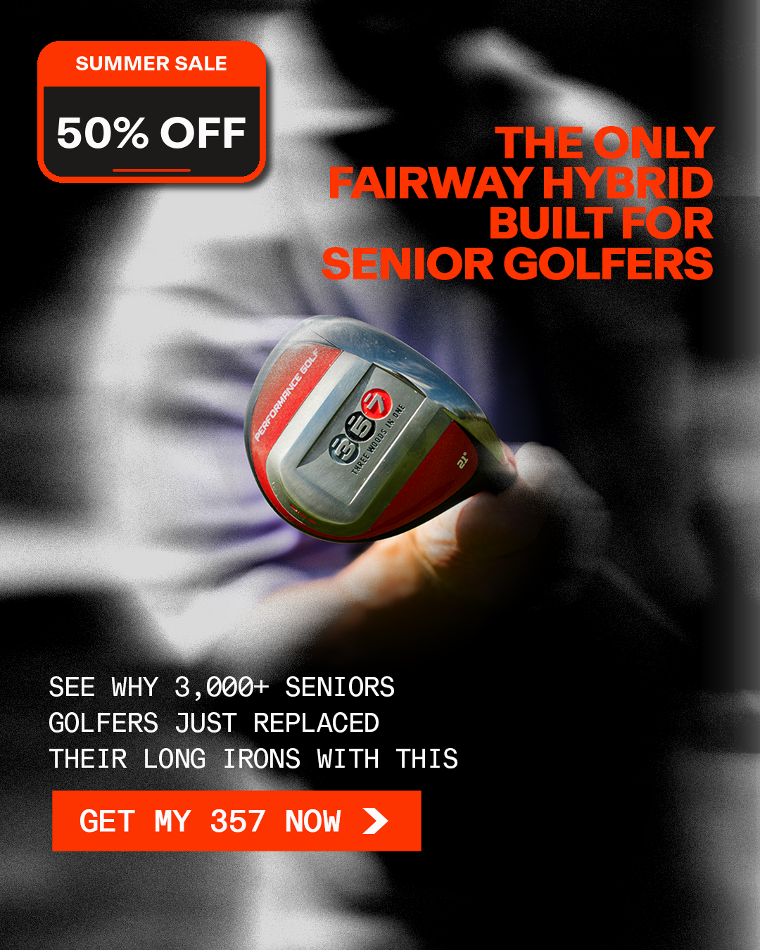 Performance Golf Facebook ad