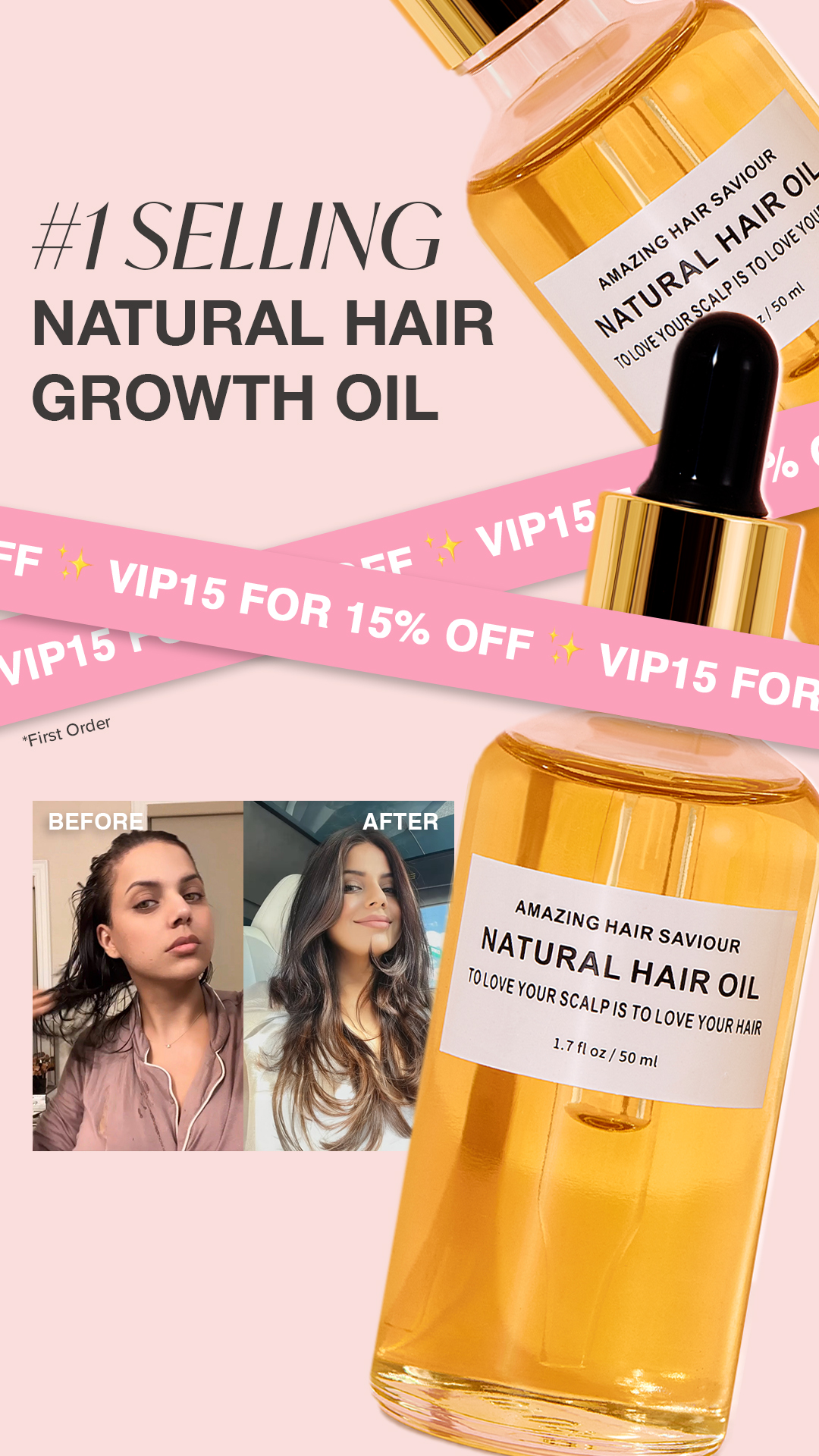 Amazing Hair Saviour Facebook ad