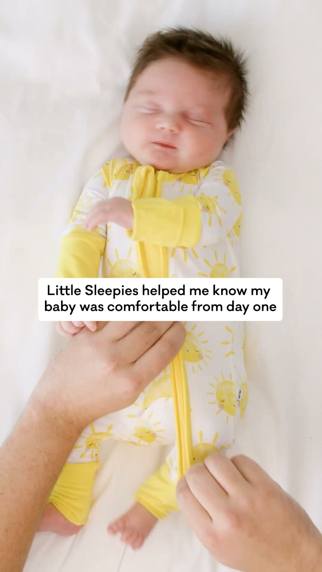 Little Sleepies Facebook ad: Stress-Free Snuggles
