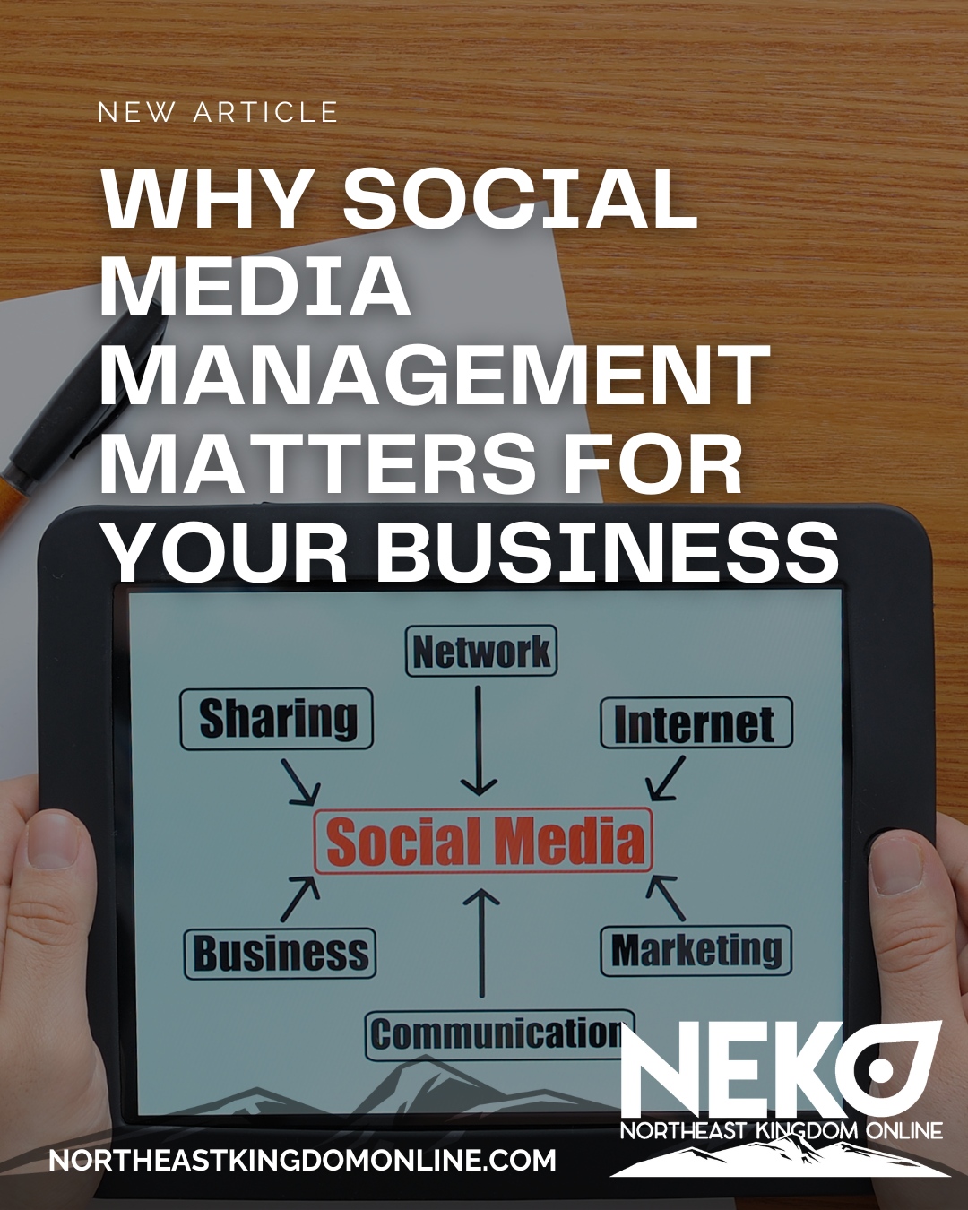 Northeast Kingdom Online Facebook ad: LEADING VT SOCIAL MEDIA MARKETING & MANAGEMENT COMPANY