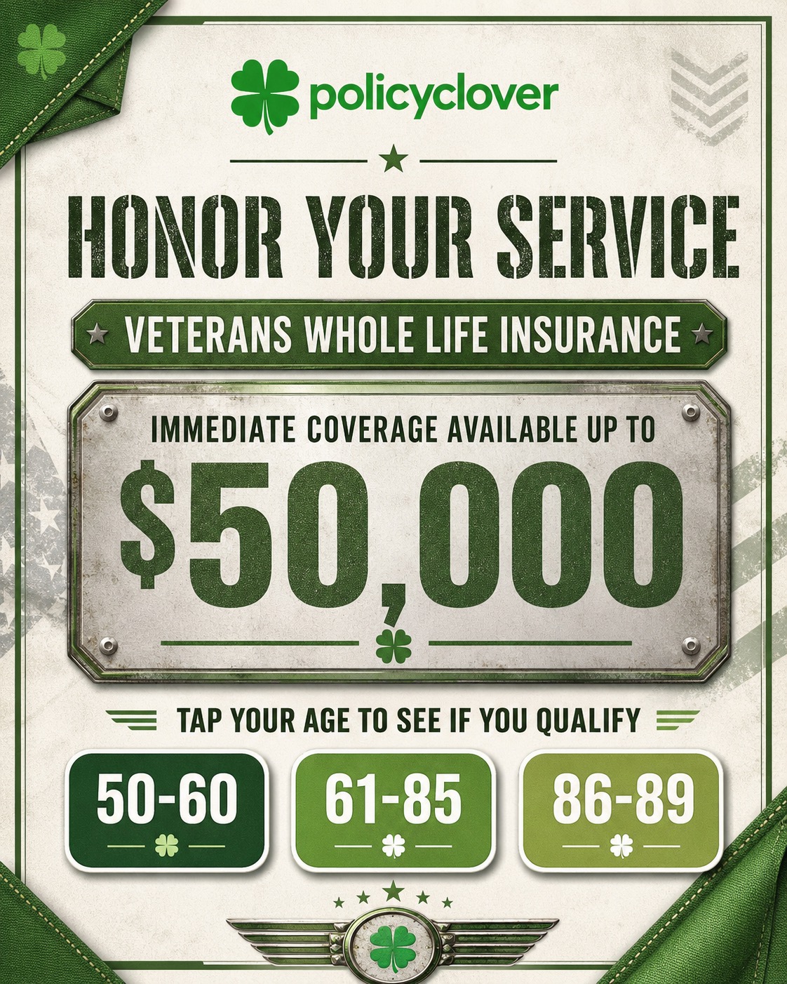 PolicyClover Facebook ad