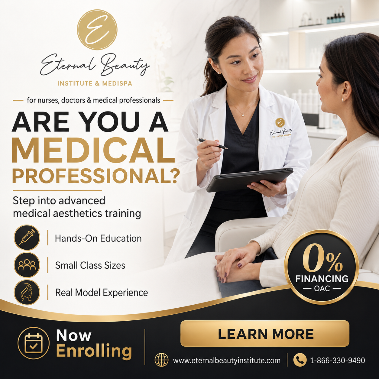 Eternal Beauty Esthetics Training Institute Facebook ad