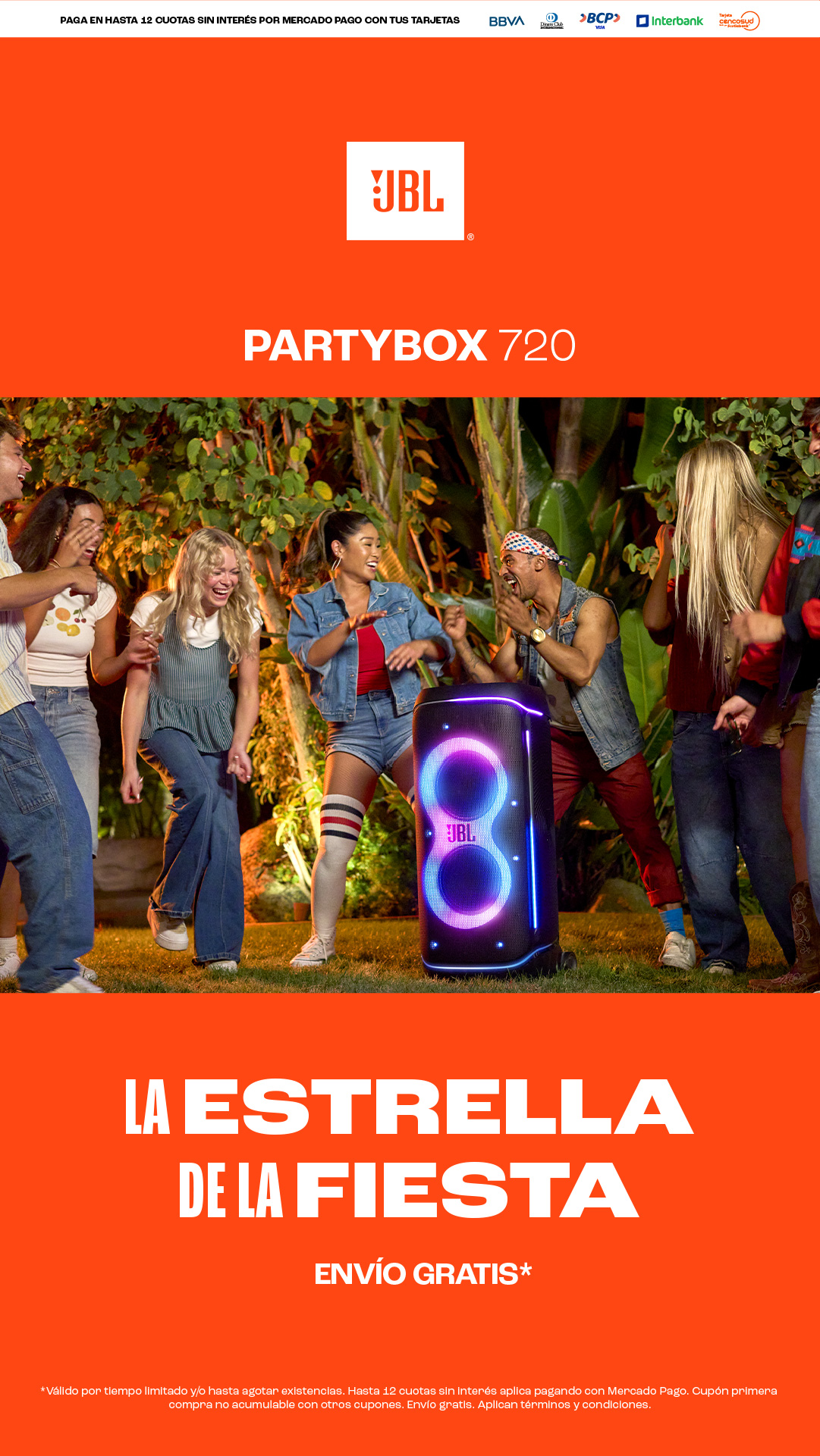 JBL Peru Facebook ad: Lanzamiento Partybox 720