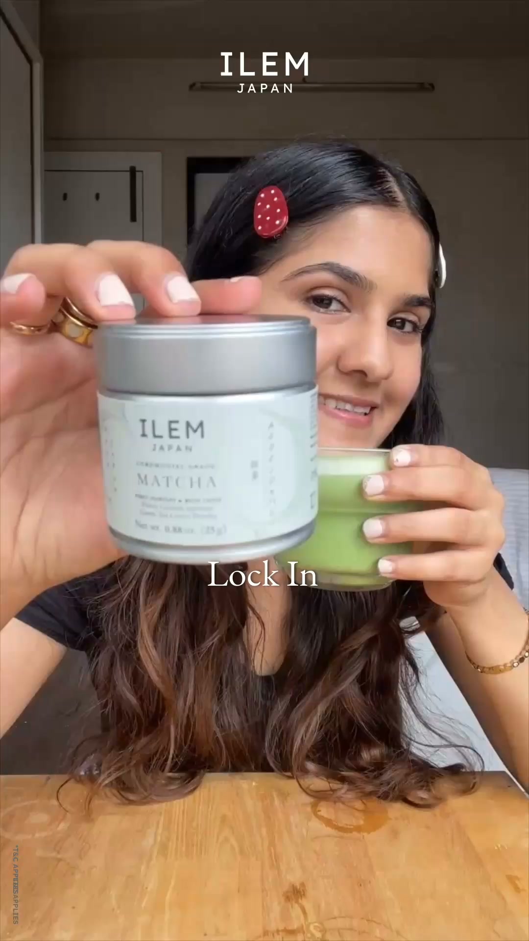 ILEM JAPAN Facebook ad: Matcha combo at 14% OFF