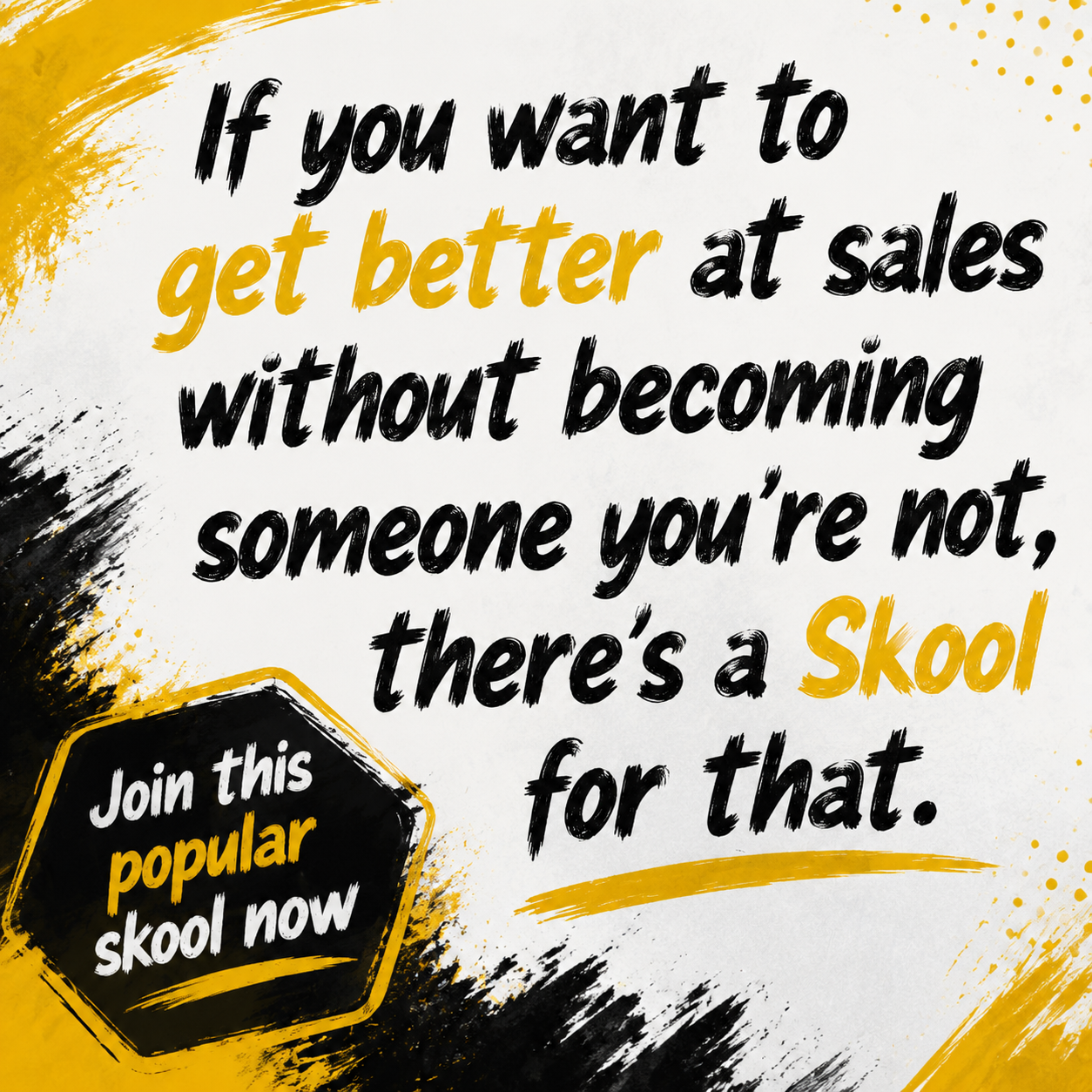 Skool Facebook ad