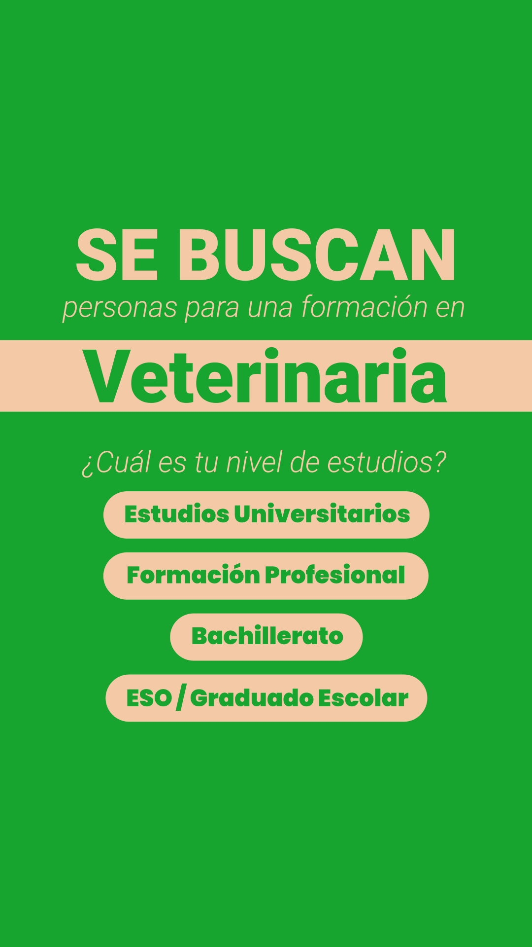 Curso de Veterinaria a distancia Facebook ad: Avalado por el Instituto Nebrija