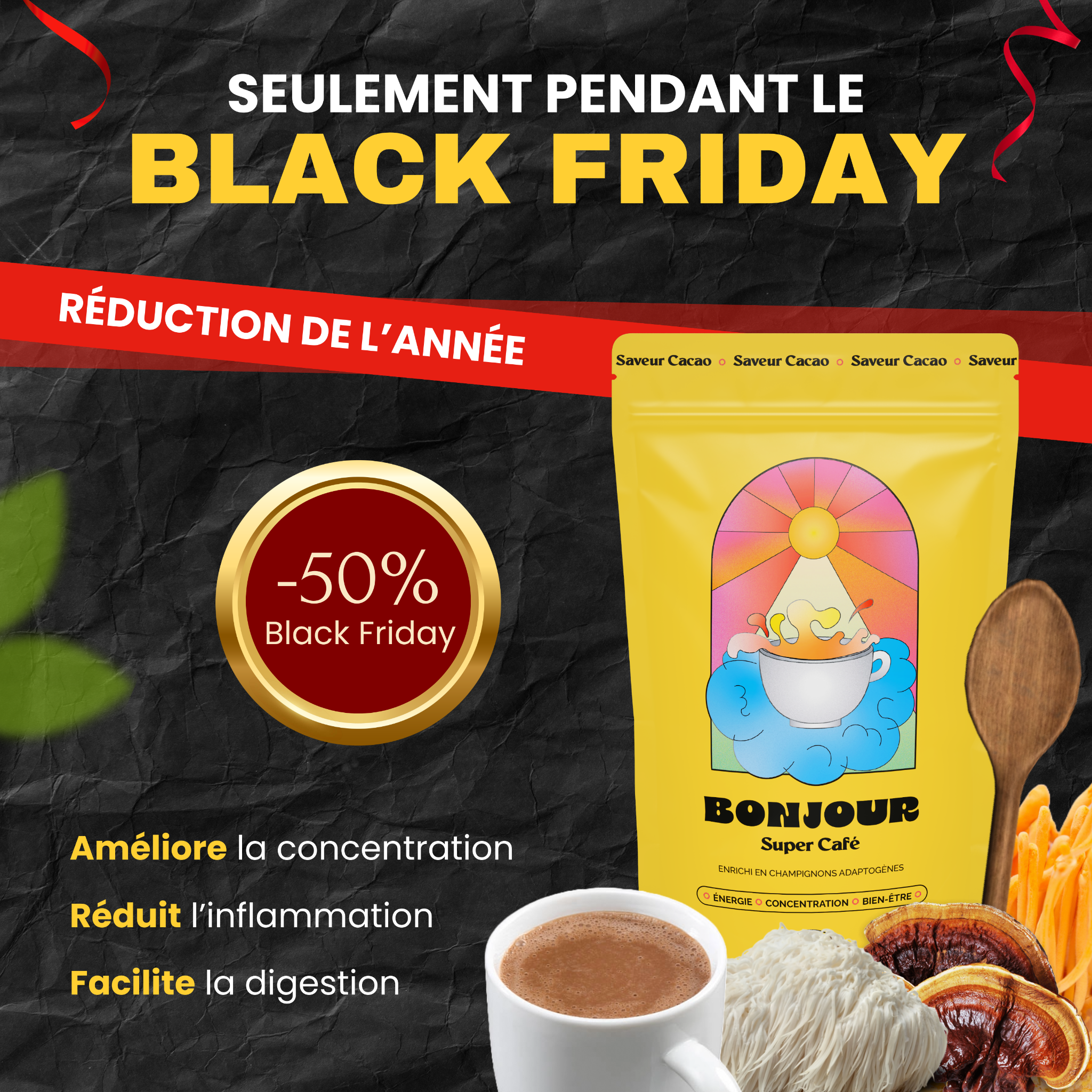Bonjour Facebook ad
