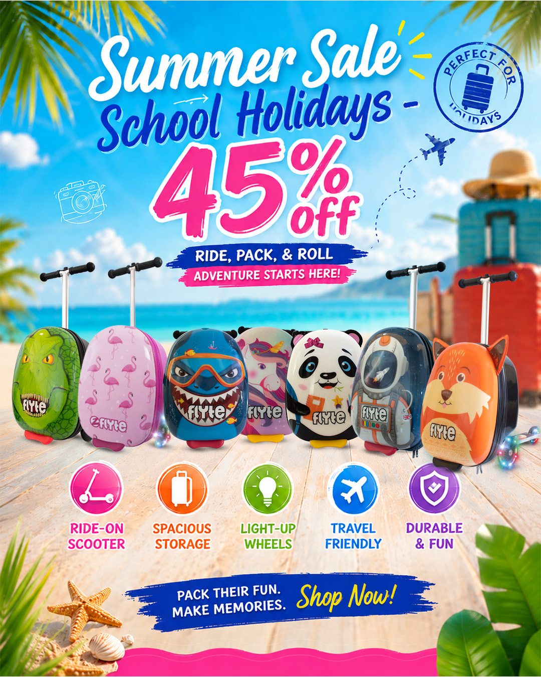 Zinc Sports Facebook ad: Summer adventures just got more exciting!