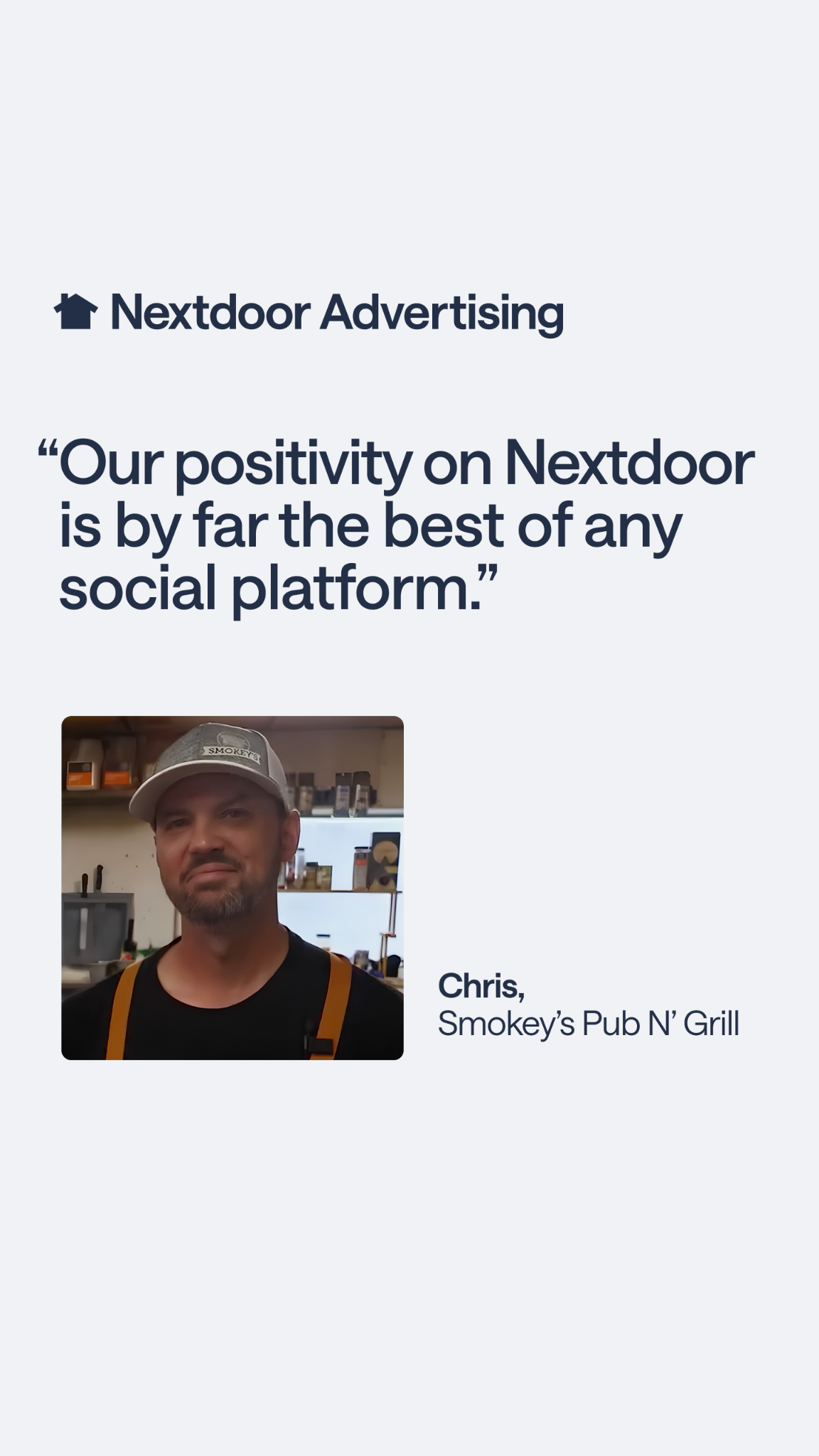 Nextdoor for Business Facebook ad