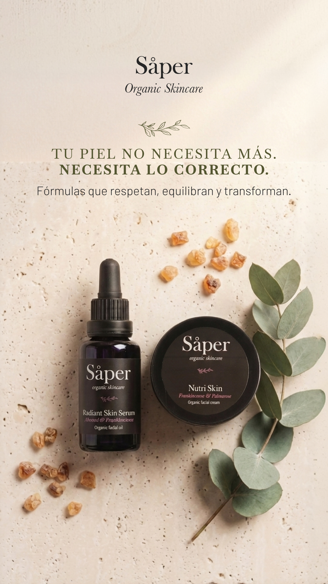 Såper Organic Skincare Facebook ad