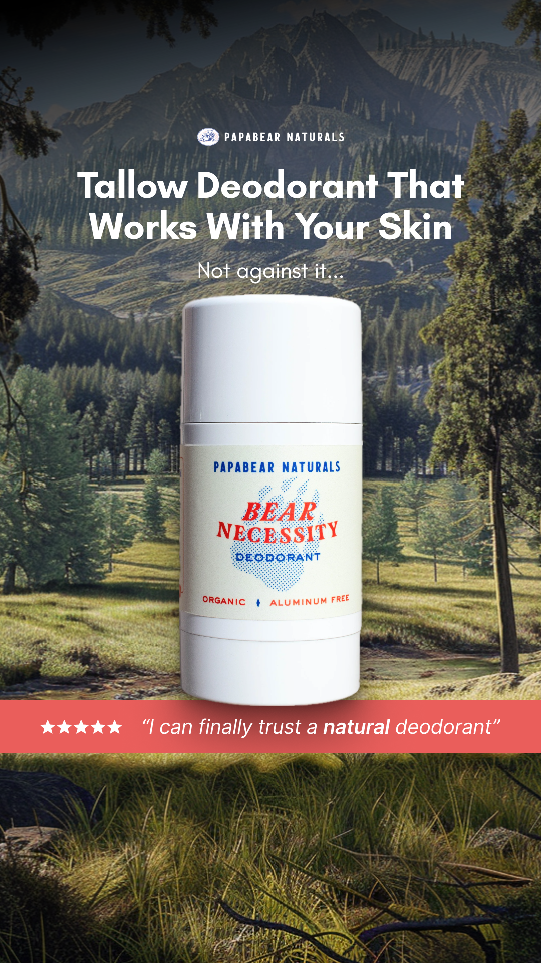Papabear Naturals Facebook ad