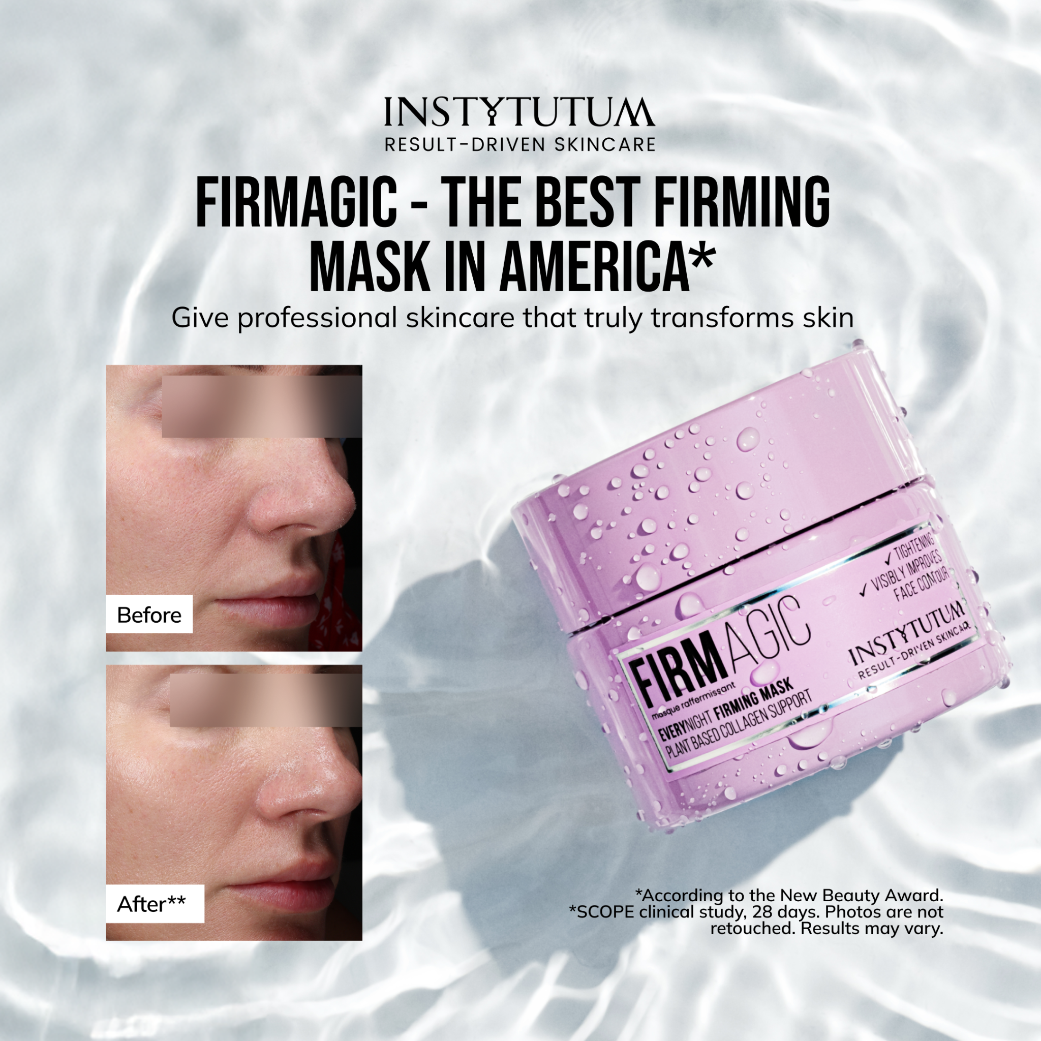 Instytutum Result-Driven Skincare Facebook ad