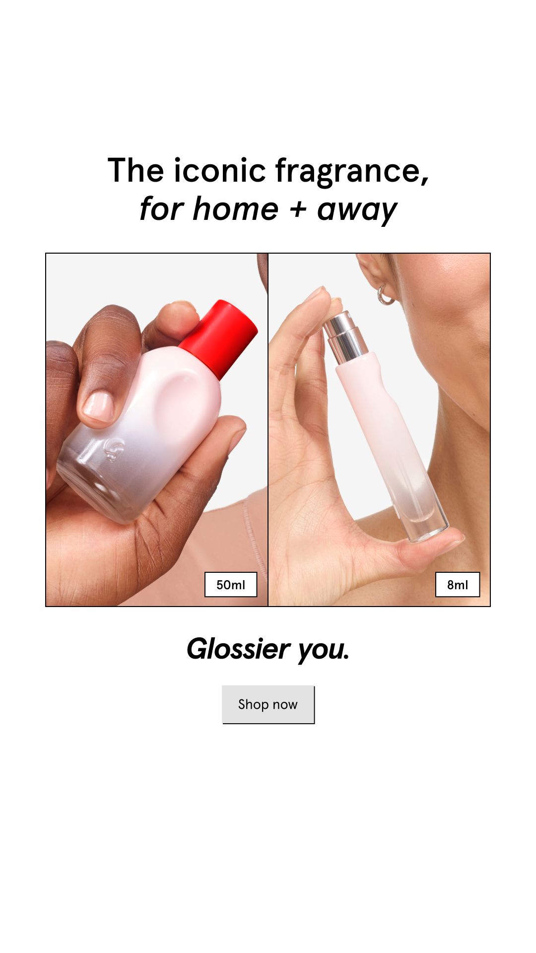 Glossier Facebook ad