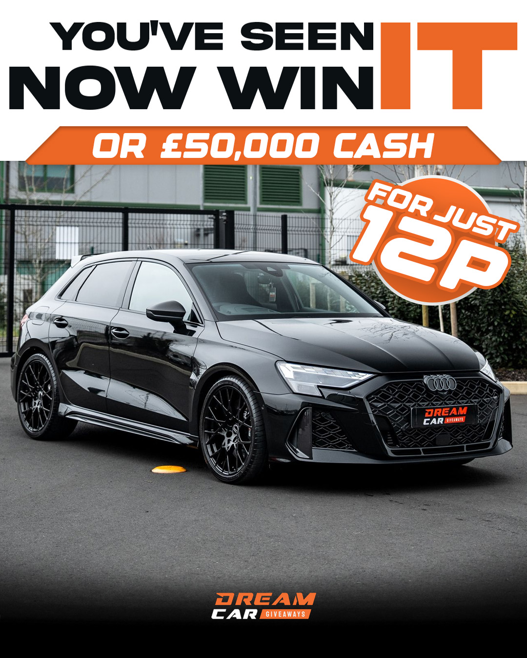 Dream Car Giveaways Facebook ad
