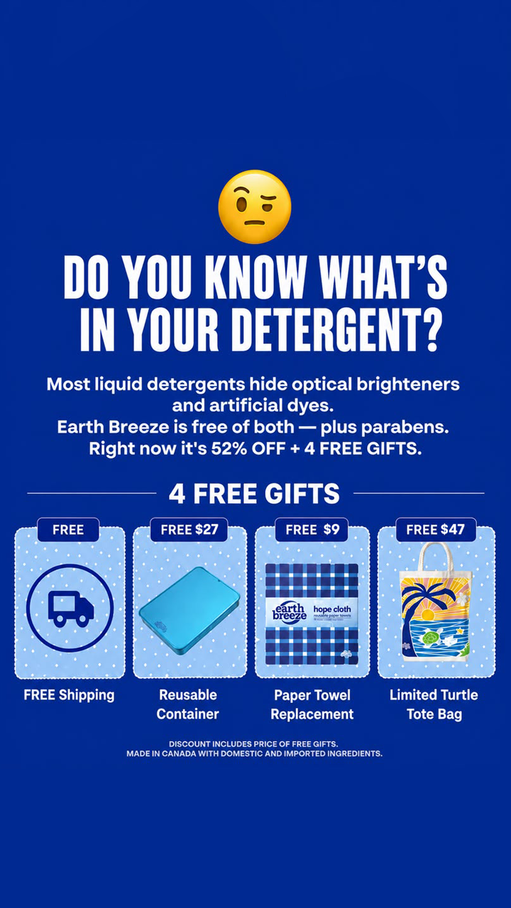 Earth Breeze Facebook ad