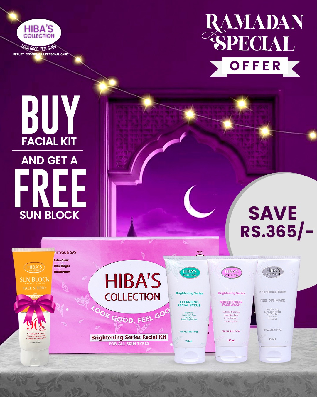 Hibas Collection Facebook ad: Save Rs. 365 Today