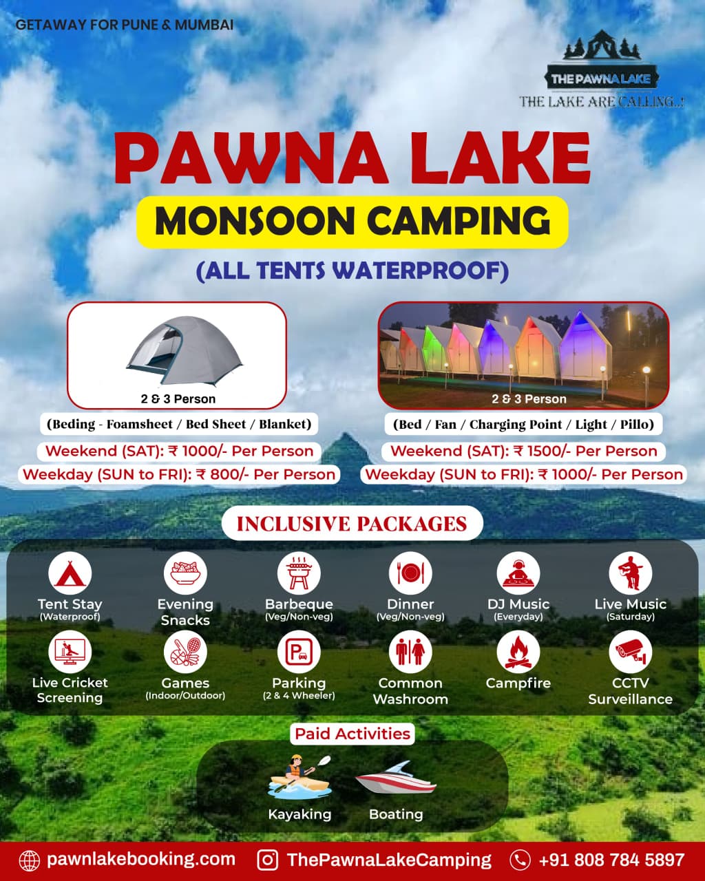 The Pawna Lake Camping Facebook ad