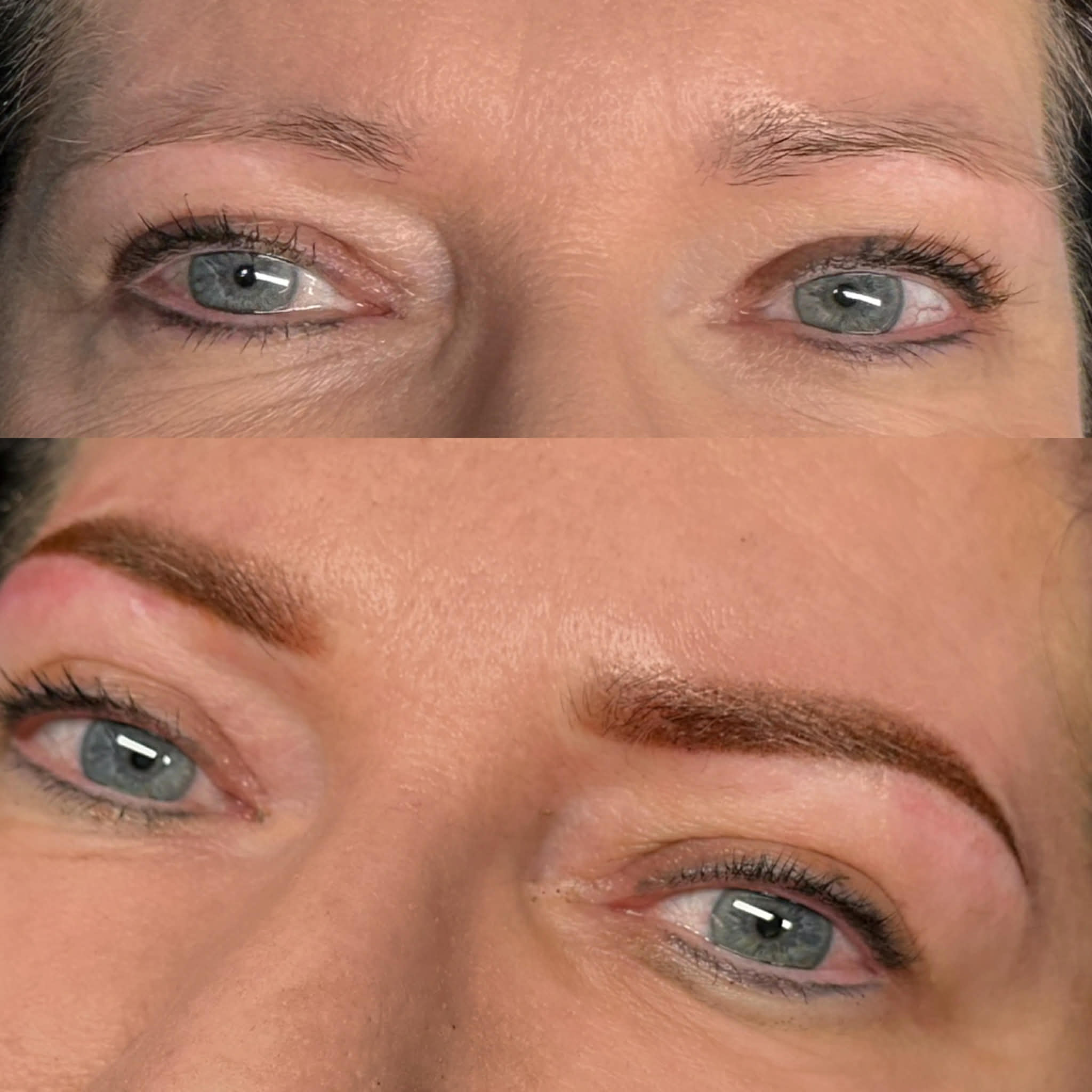 Feathered Inc. Facebook ad: Natural, soft eyebrow tattoo